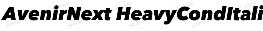 AvenirNext HeavyCondItalic字体转换